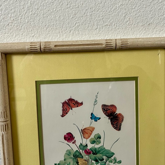Framed Butterfly and Floral Art Print sine by Radovich - Picture 2 of 11